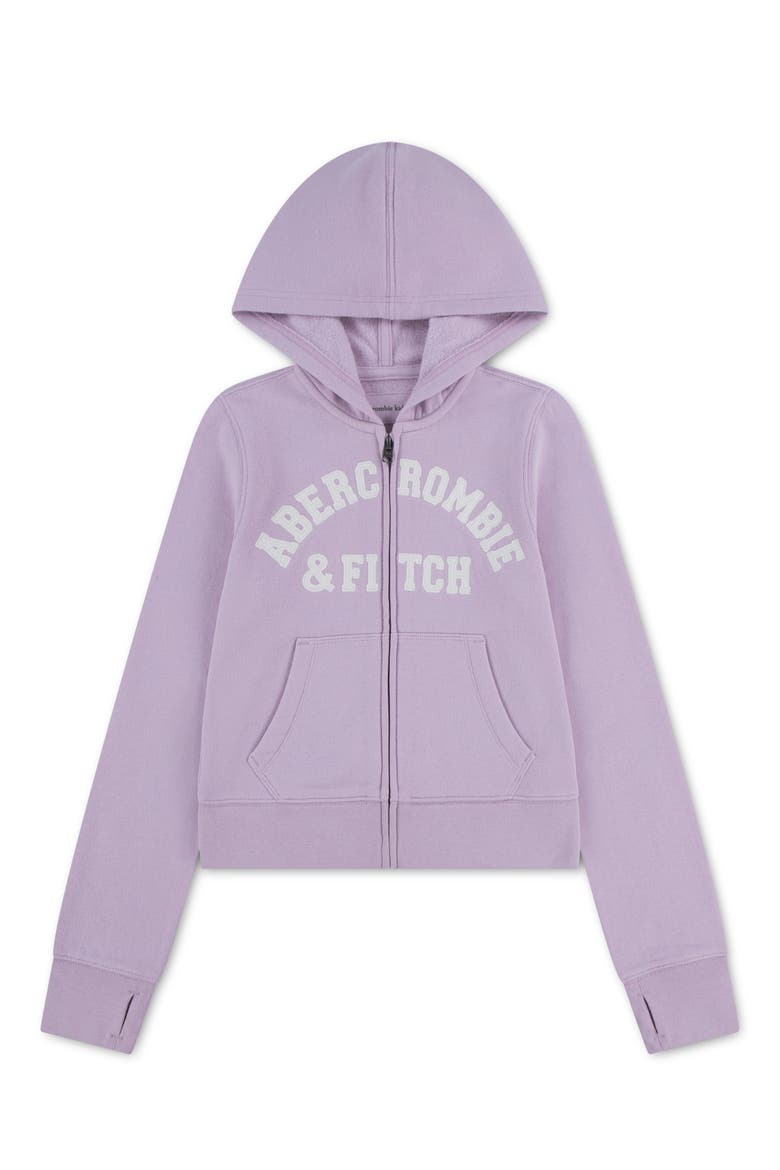 Logo Full-Zip Hoodie, Main, color, FAIR ORCHID