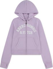 abercrombie kids Logo Full-Zip Hoodie