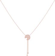 LuvMyJewelry Pac-Man Candy Diamond Lariat Necklace
