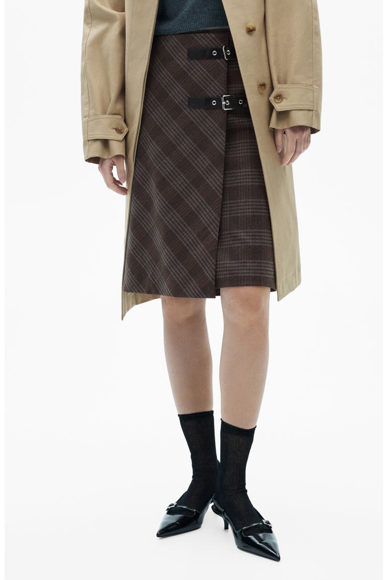Check Skirt, Main, color, GREY