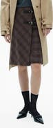 MANGO Check Skirt