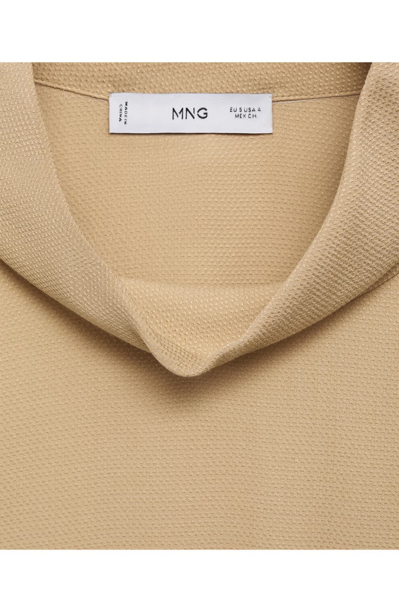 MANGO Oversize Flowing Top, Alternate, color, Beige