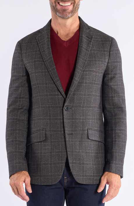 Windowpane Knit Sport Coat