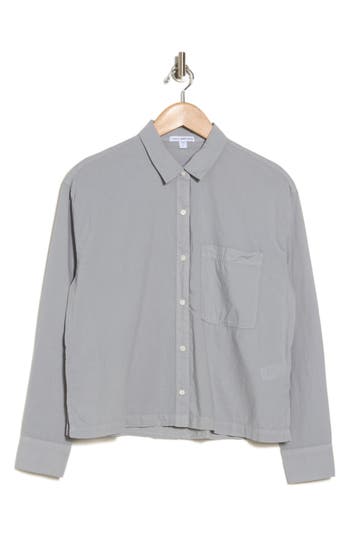 JAMES PERSE JAMES PERSE LIGHT COTTON BUTTON-UP SHIRT 