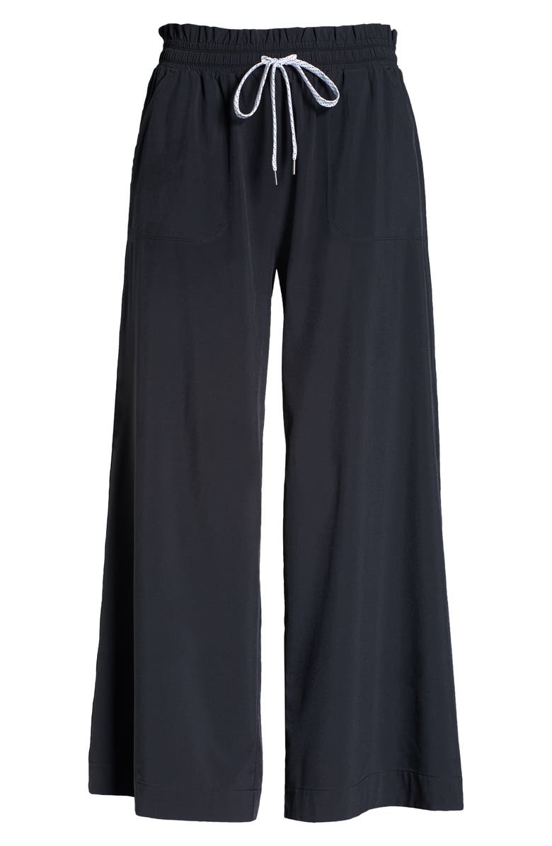 Zella Getaway Paperbag Waist Wide Leg Ankle Pants, Alternate, color,
