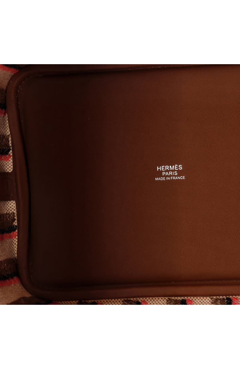 Pre-Owned Hermes Couverture Lignes Picotin Lock Bag Embroidered Canvas and Swift PM, Alternate, color, Gold