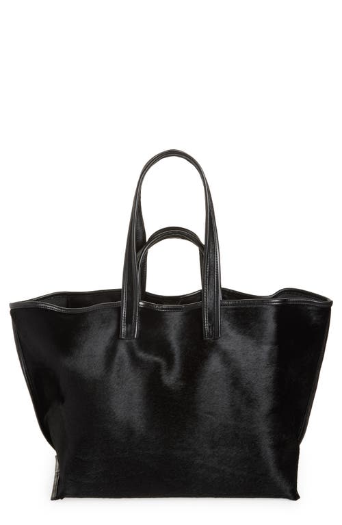 KASSL Genuine Cow Hair Tote in Cow Black  product