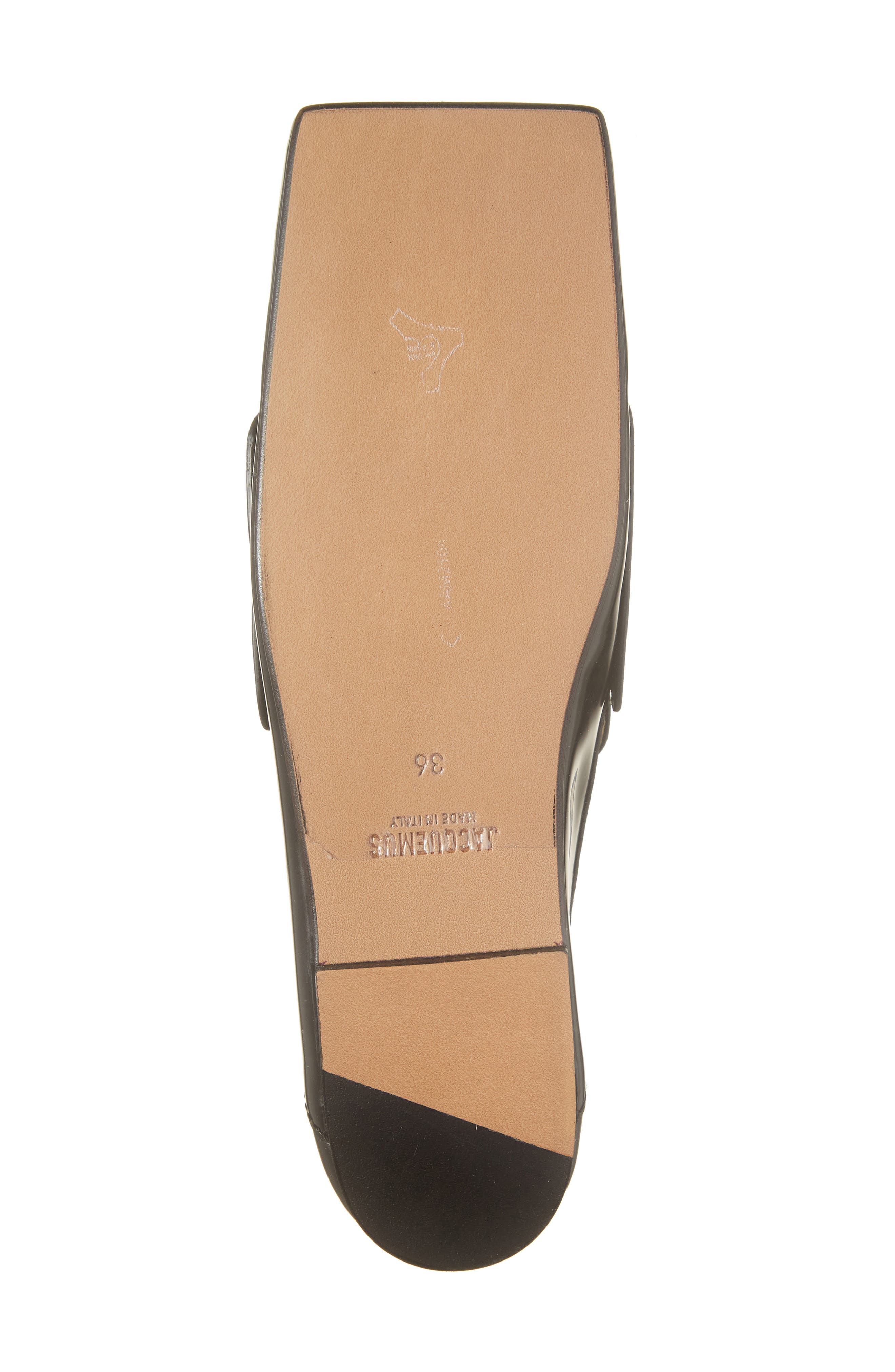 Jacquemus Carré Penny Loafer, Alternate, color, Black