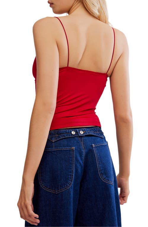Free People My Way Triangle Camisole In Red