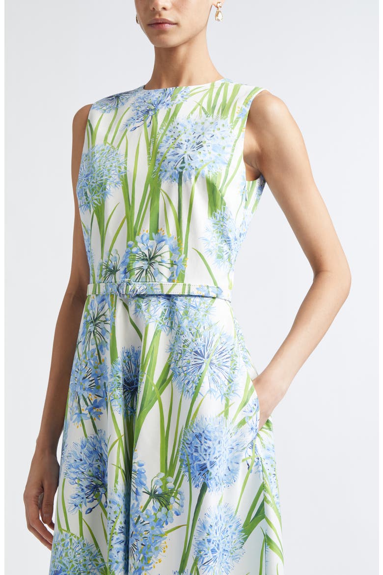 Allium Cotton Poplin Dress, Alternate, color, BLUE/ WHITE