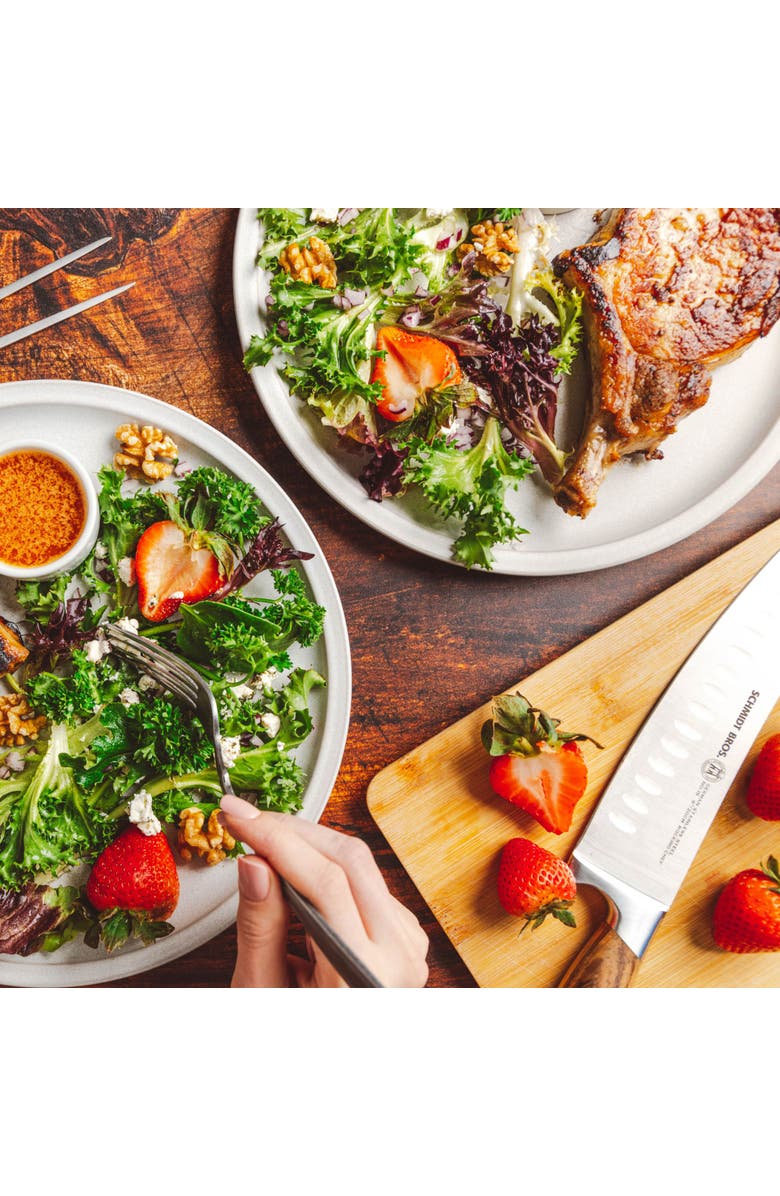 Schmidt Brothers Cutlery Zebra Wood 6-Piece BBQ Knife Set, Alternate, color, Brown