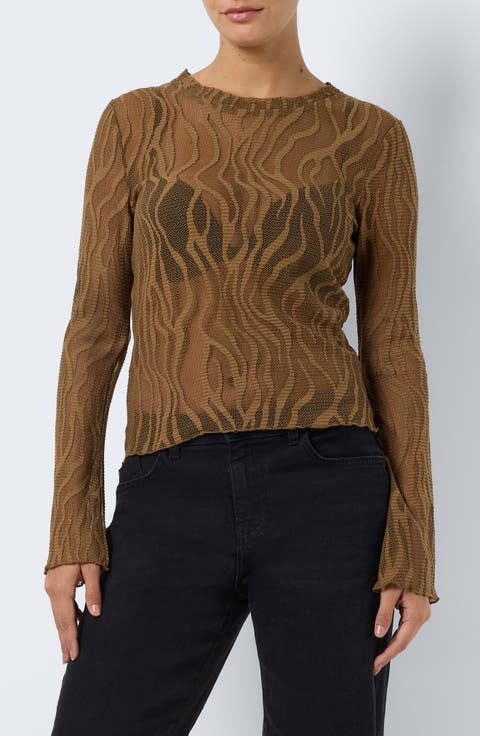 Lili Long Sleeve Mesh Top