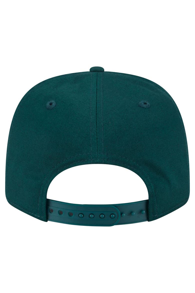 Men's New Era Kelly Green Athletics Circle Patch 9SEVENTY Stretch-Snap Hat, Alternate, color, Kelly Green