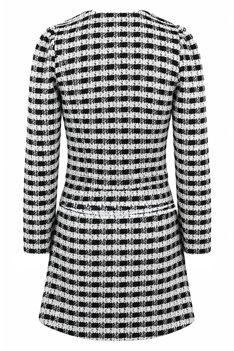 Kids' 2-Piece Boucle Dress and Jacket Set, Alternate, color, BLACK/WHITE