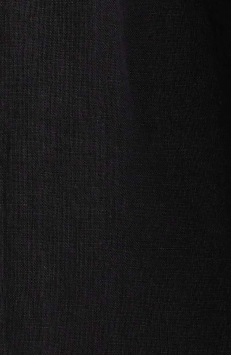 A.REN Novella Tie Strap LInen Maxi Dress, Alternate, color, Black