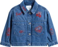 NEXT Kids' Embroidered Denim Jacket