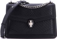 Pre-Owned Bvlgari Serpenti Forever Shoulder Bag Quilted Leather Small