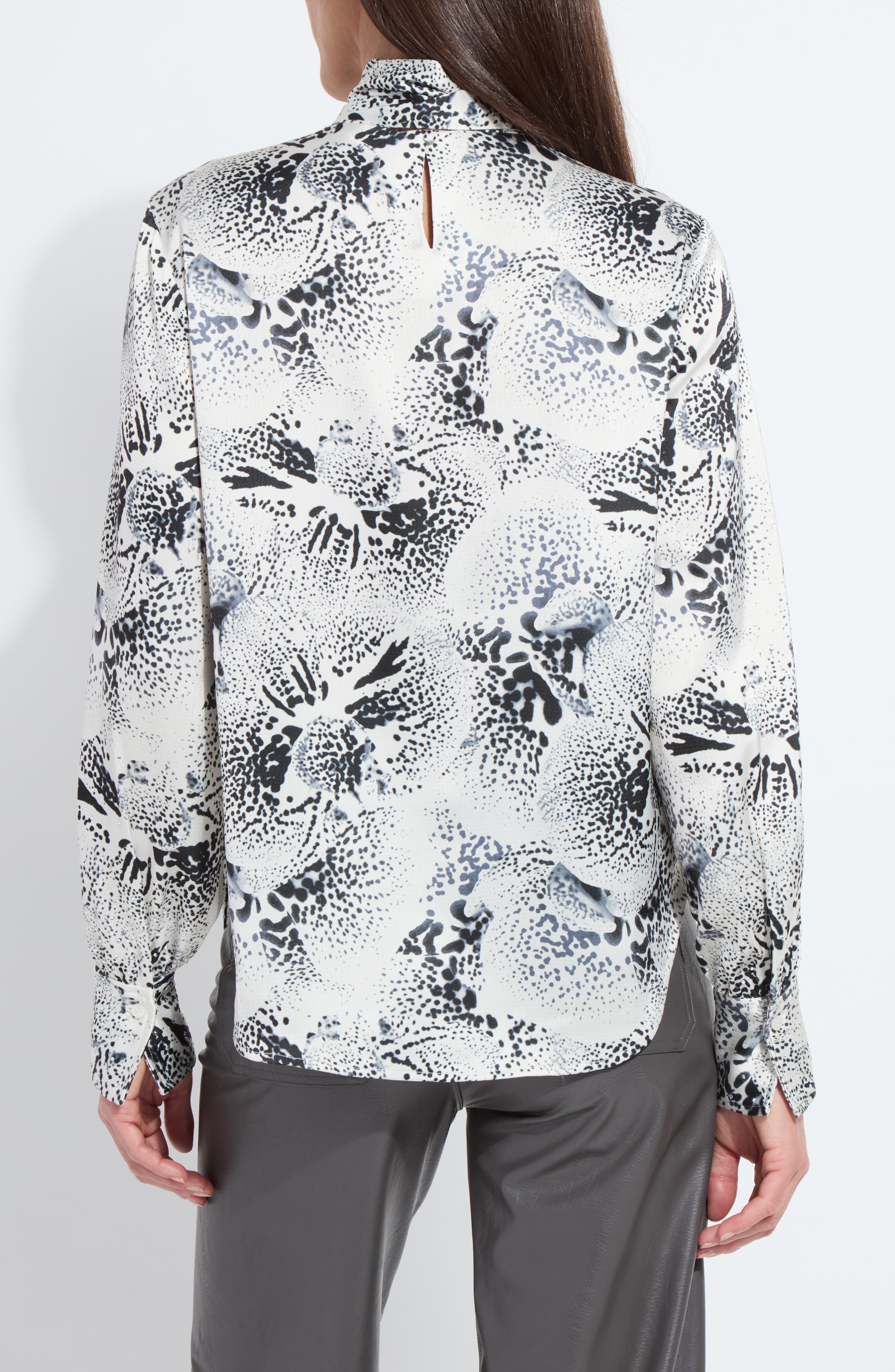 Onyx Embellished Mock Neck Top - image 2