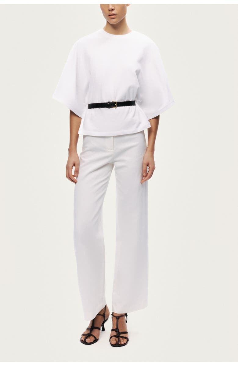 Nocturne Belted Oversized T-Shirt, Alternate, color, Ivory