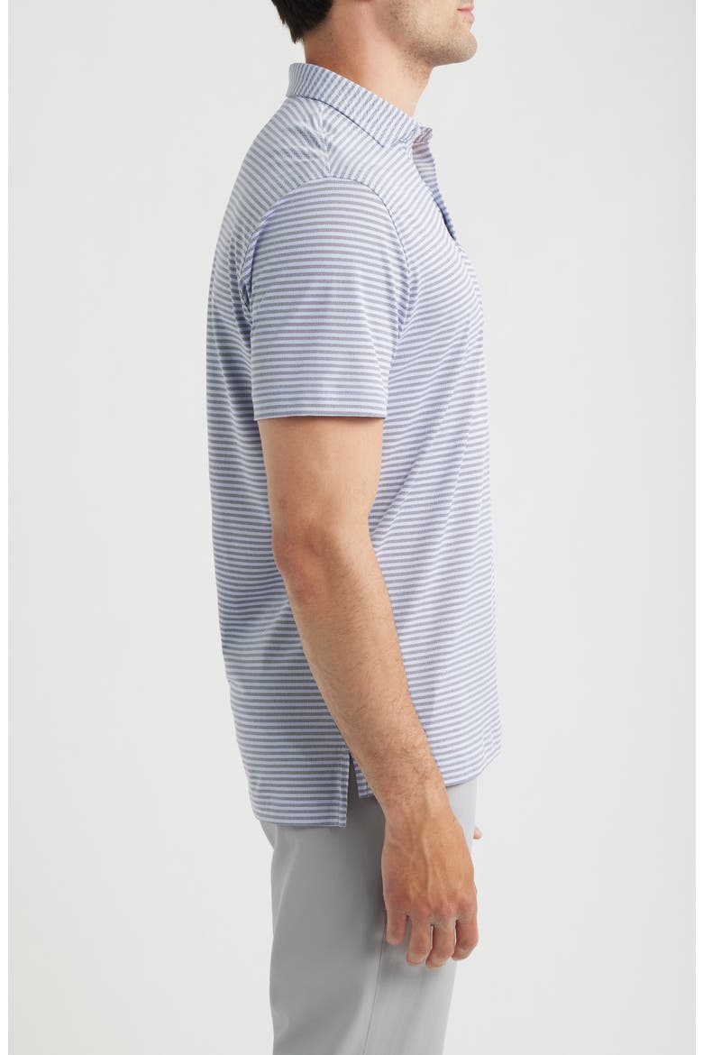 Cruz Stripe PREP-FORMANCE Polo, Alternate, color, NAVY VIOLA