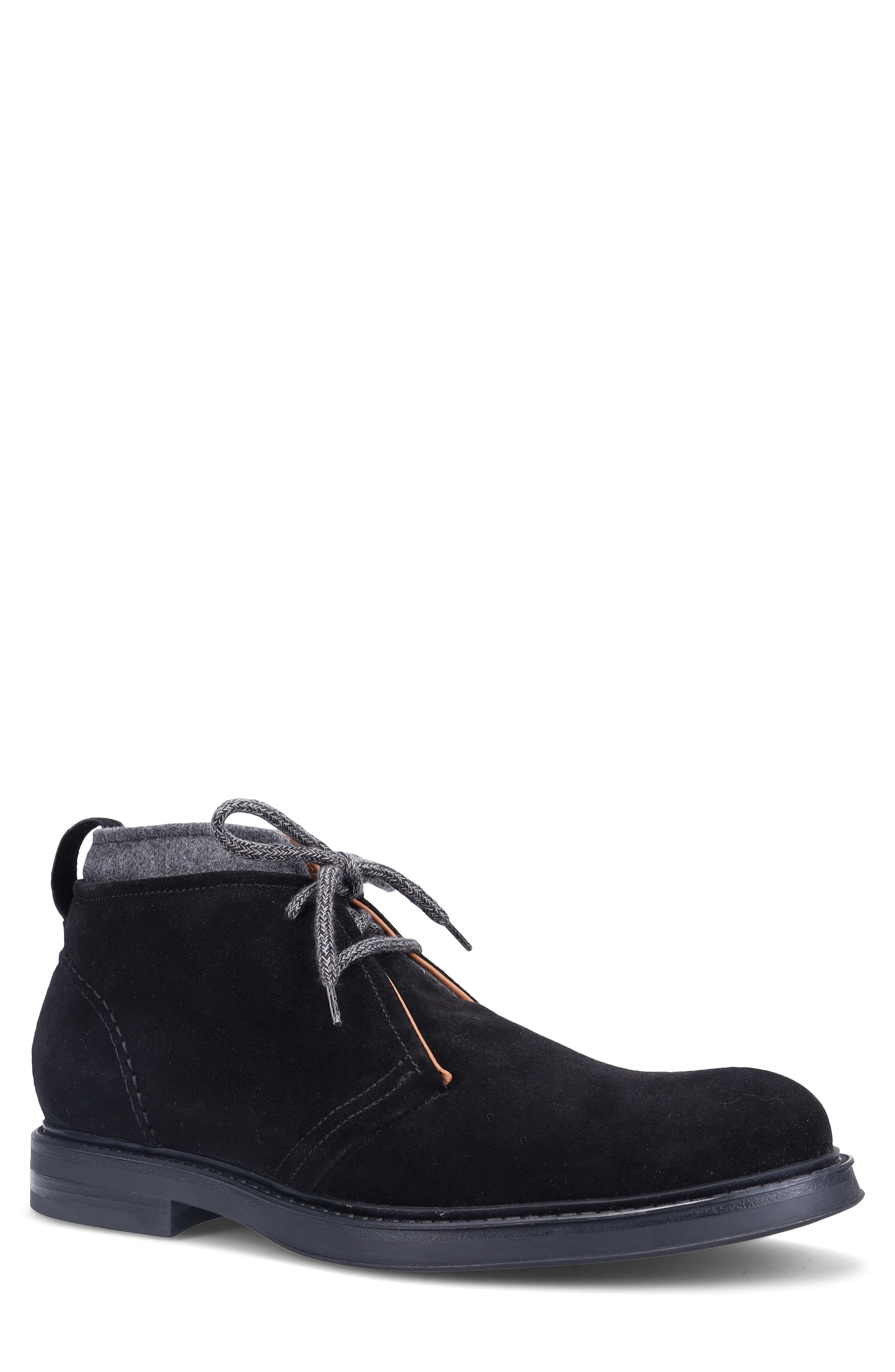 Ron White Nevin Water Resistant Lace-Up Boot, Main, color, Black