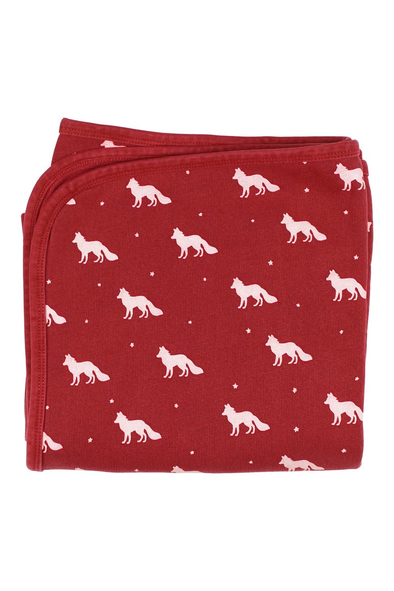 Cozy Organic Cotton Baby Blanket, Main, color, CHERRY FOX