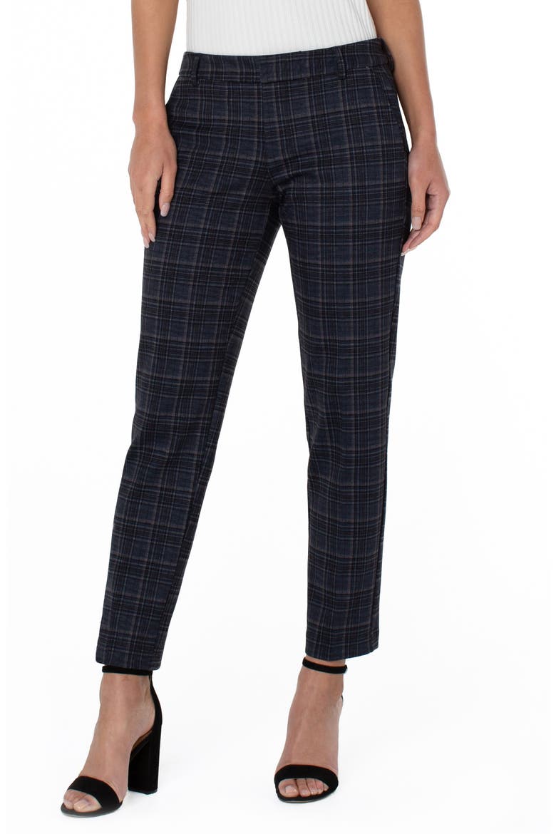 Kelsey Tartan Ponte Ankle Trousers video