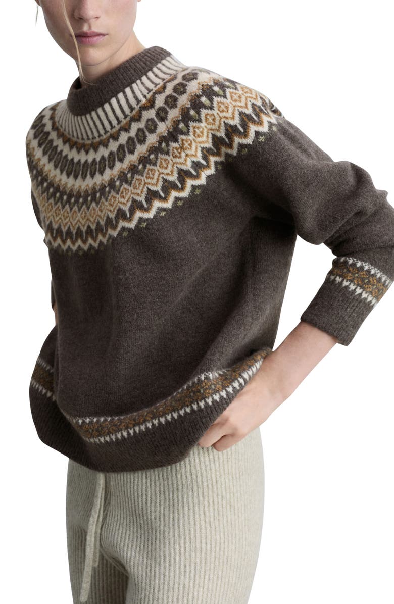 MANGO Fair Isle Sweater, Main, color, 