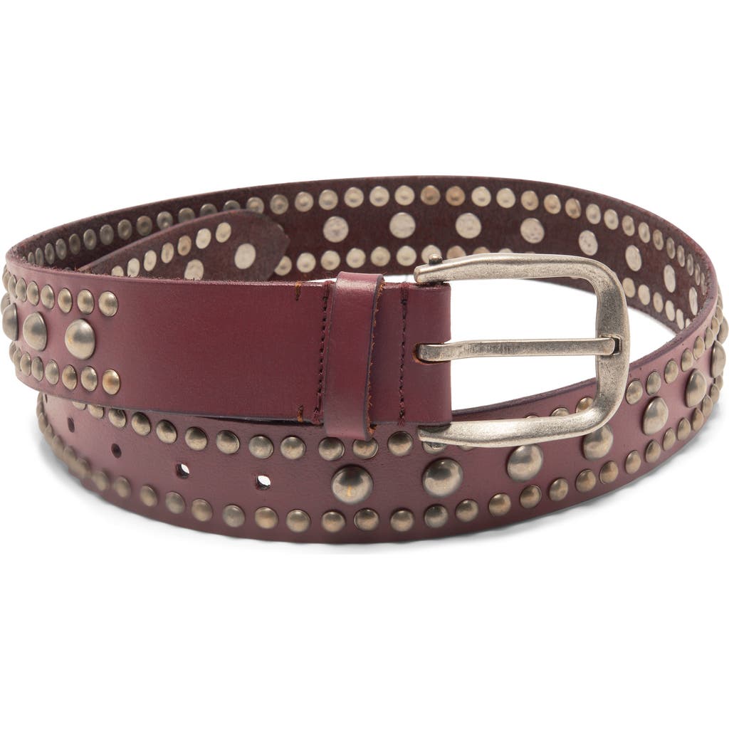 Free People We The Free Sola Studded Leather Belt In Brown