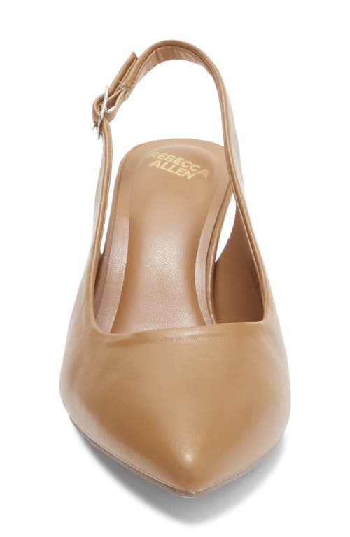 Rebecca Allen Arrow Slingback Pump In Brown