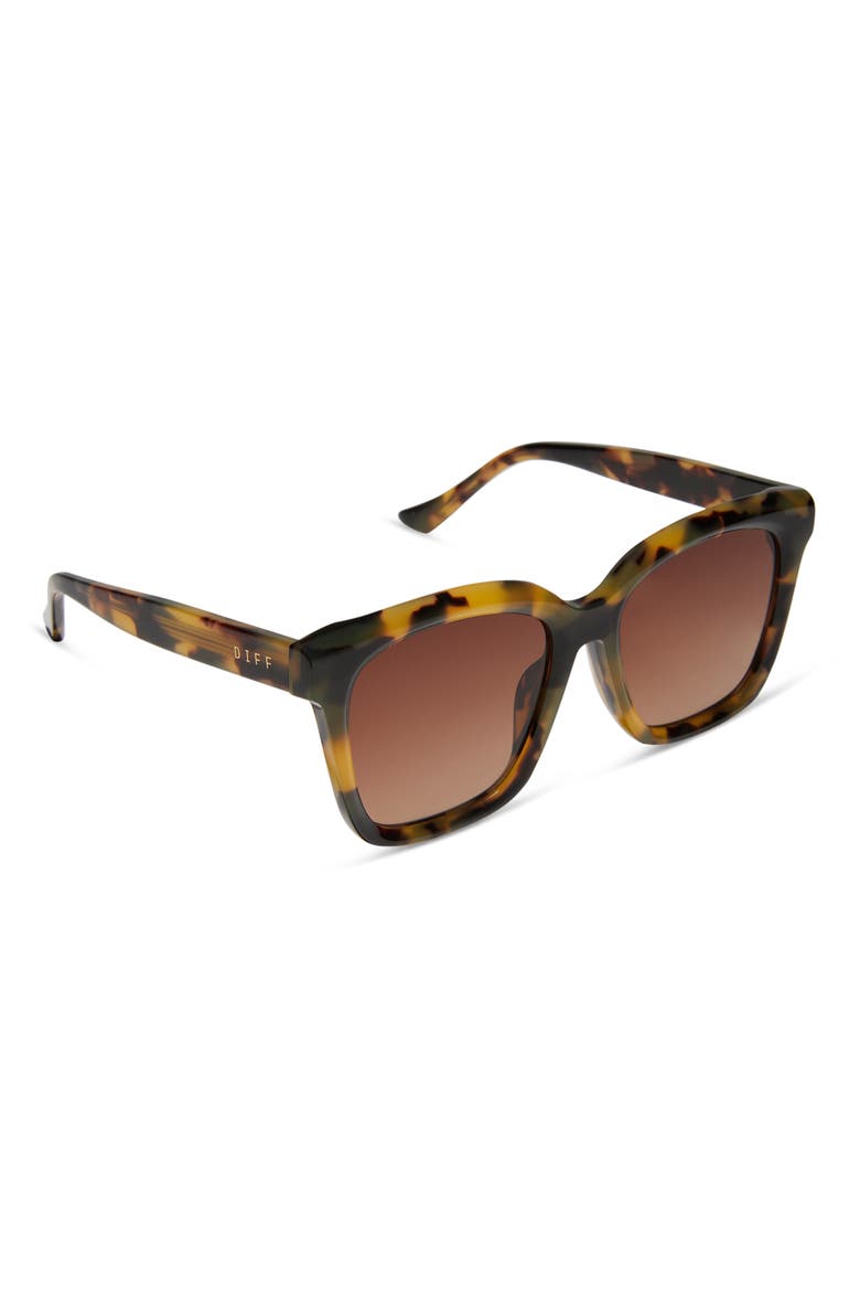 Meredith 54mm Square Sunglasses, Alternate, color, BROWN GRADIENT