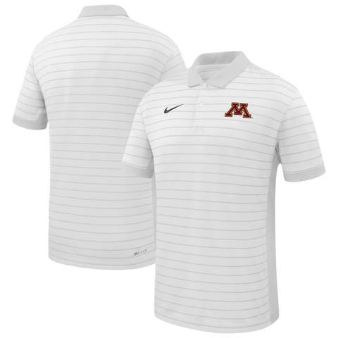 Men's Nike White Minnesota Golden Gophers 2025 Early Season Coaches Sideline Victory Stripe Performance Polo