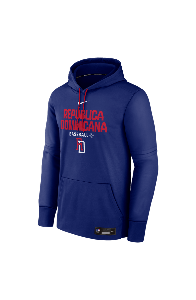 Nike Men's Nike  Royal Dominican Republic Baseball 2026 World Baseball Classic Authentic Collection Therma-FIT Hoodie, Alternate, color, 