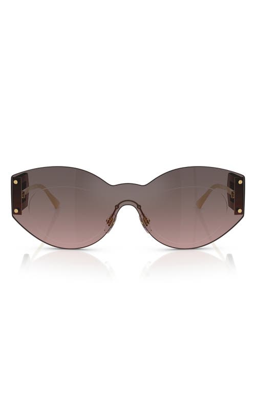 Versace 44mm Irregular Sunglasses In Silver Smoke