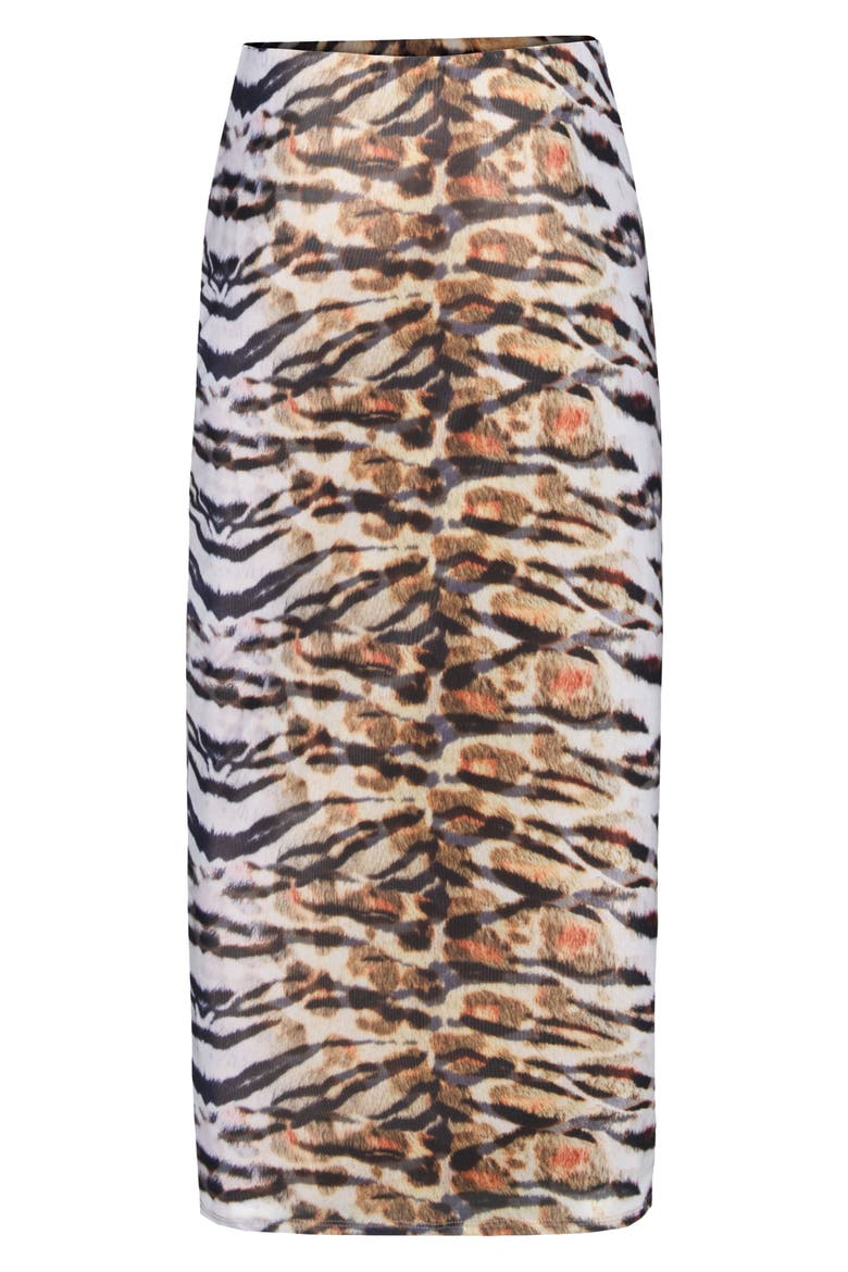 Felix Print Skirt, Alternate, color, WILD TIGER