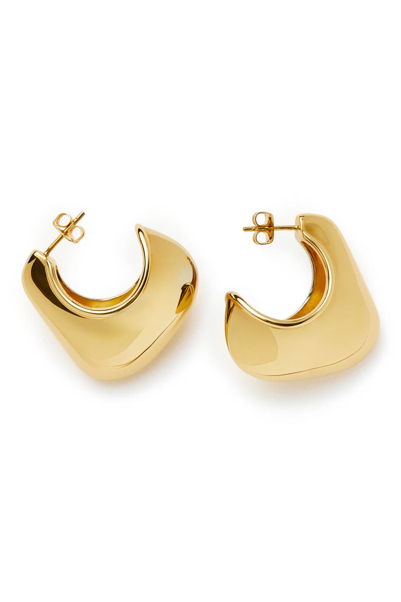 Volume Hoop Earrings, Main, color, GOLD
