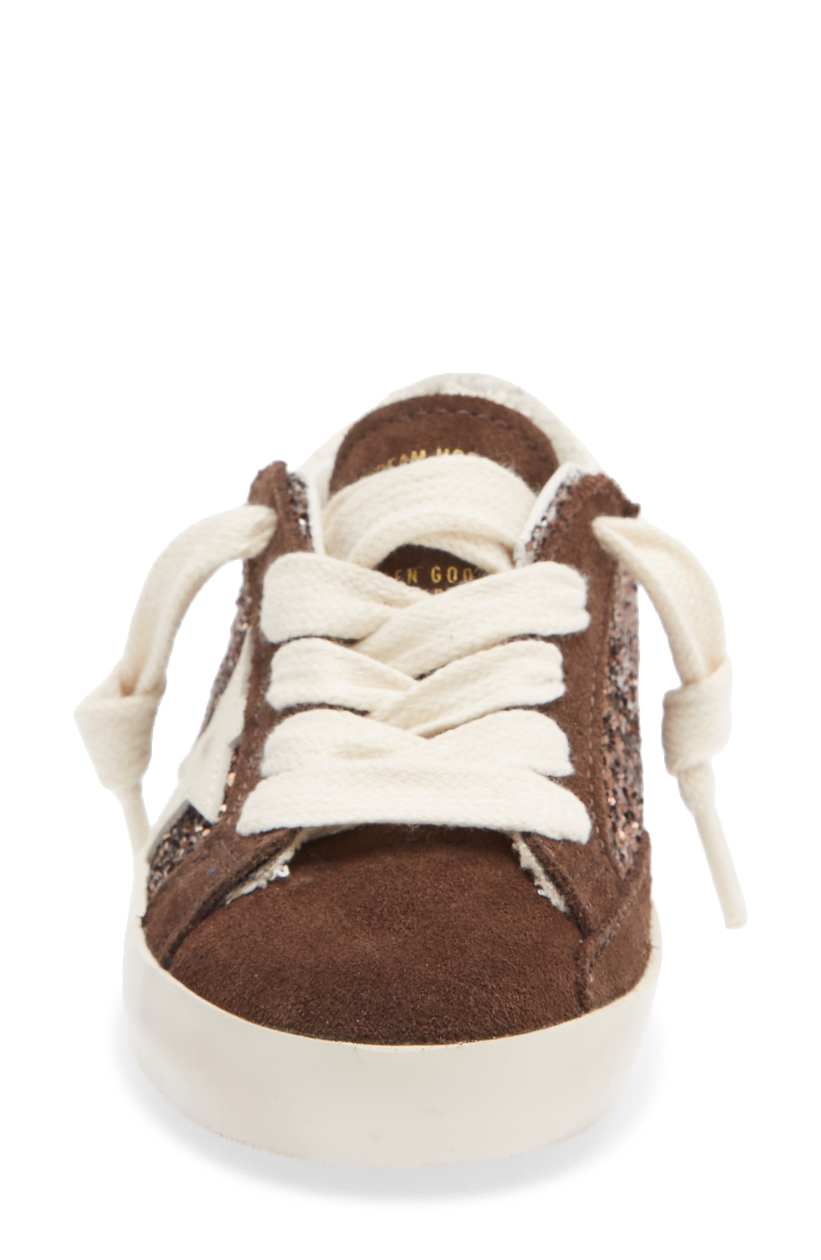 Kids' Super-Star Sneaker, Alternate, color, BROWN/ CREAM