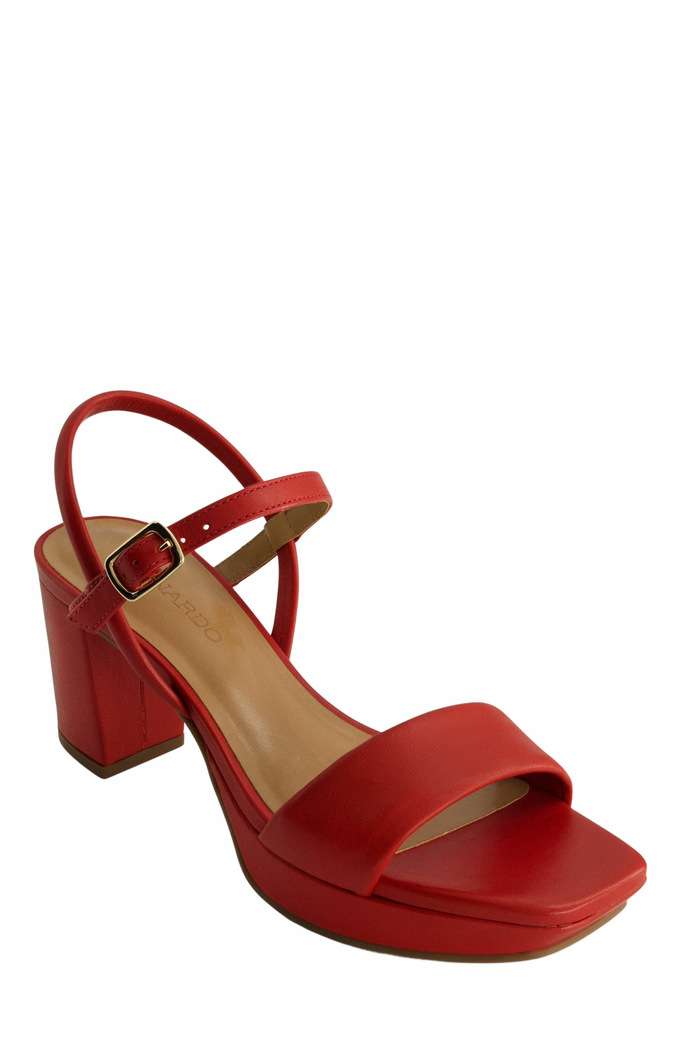 Canto Platform Sandal, Alternate, color, RED