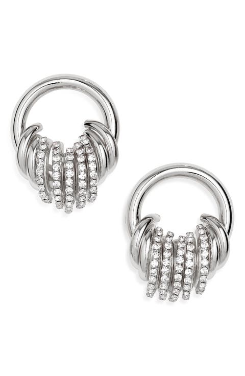 Crystal Hoop Earrings
