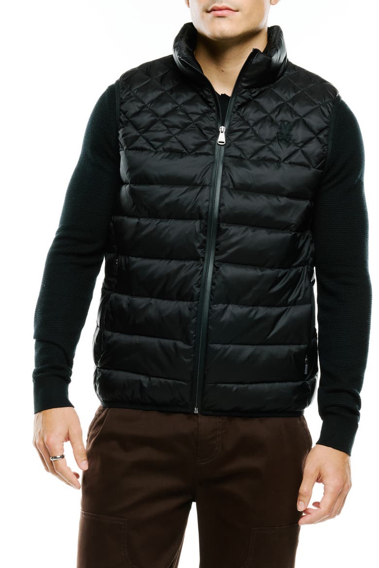Emerik Puffer Vest, Main, color, BLACK