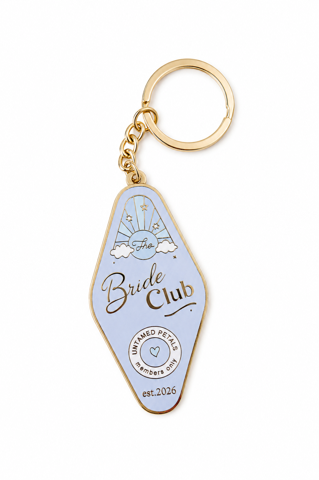 Bride Club Keychain, Main, color, Blue
