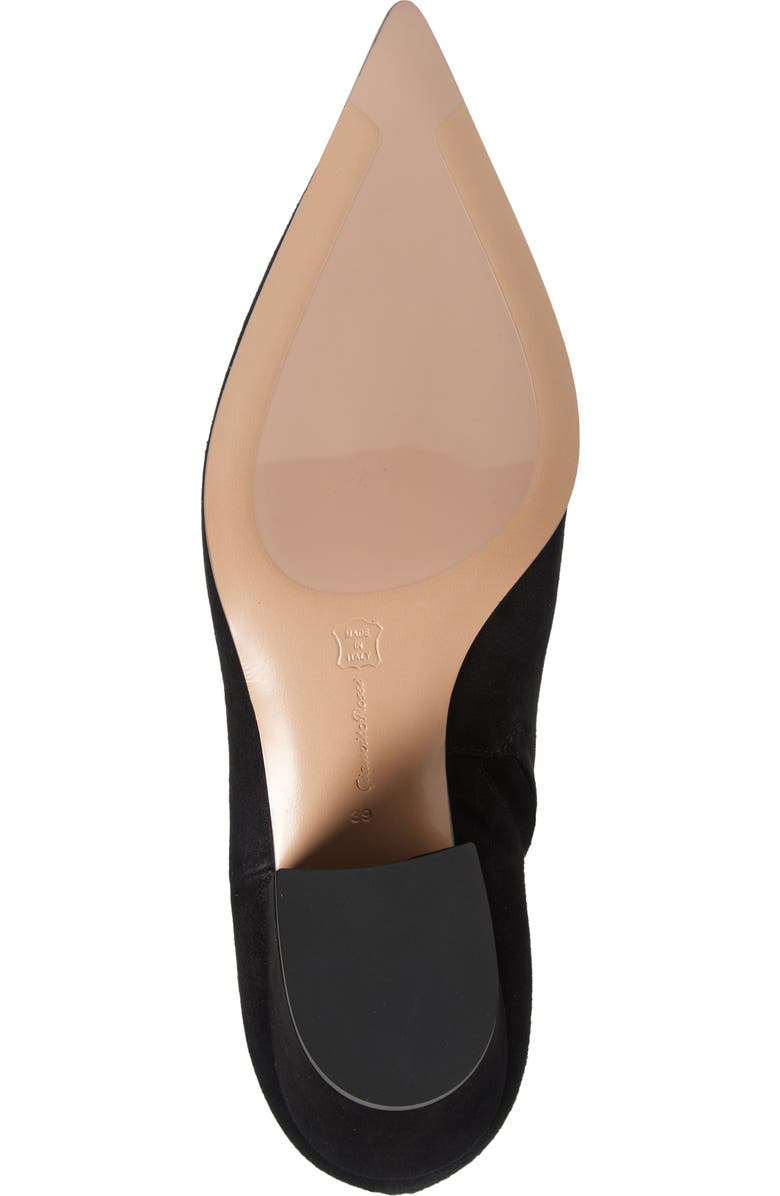 Gianvito Rossi Keinna Pointed Toe Sock Boot, Alternate, color, Black