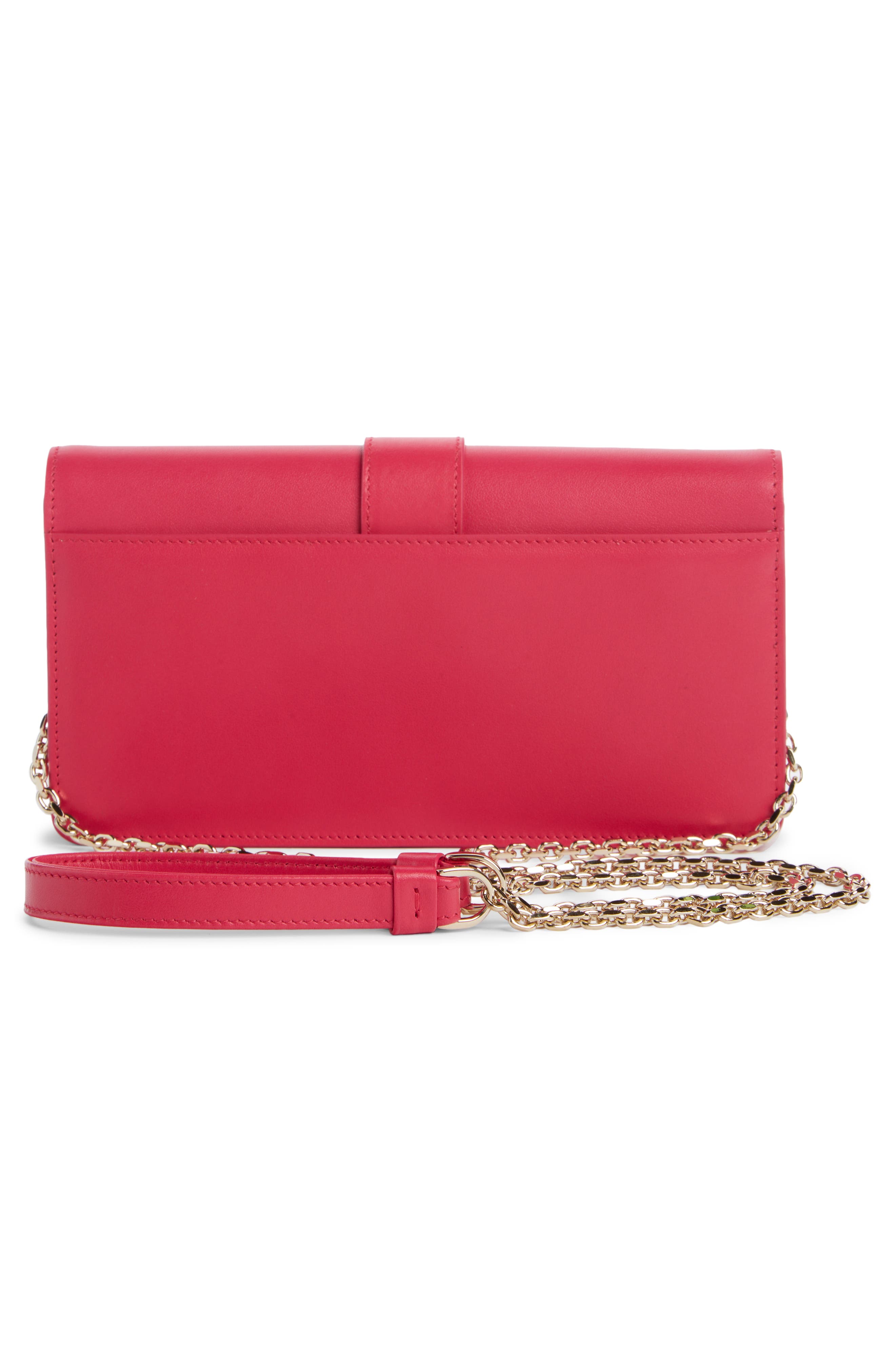 Roger Vivier Viv Calfskin Leather Crossbody Bag, Alternate, color, 