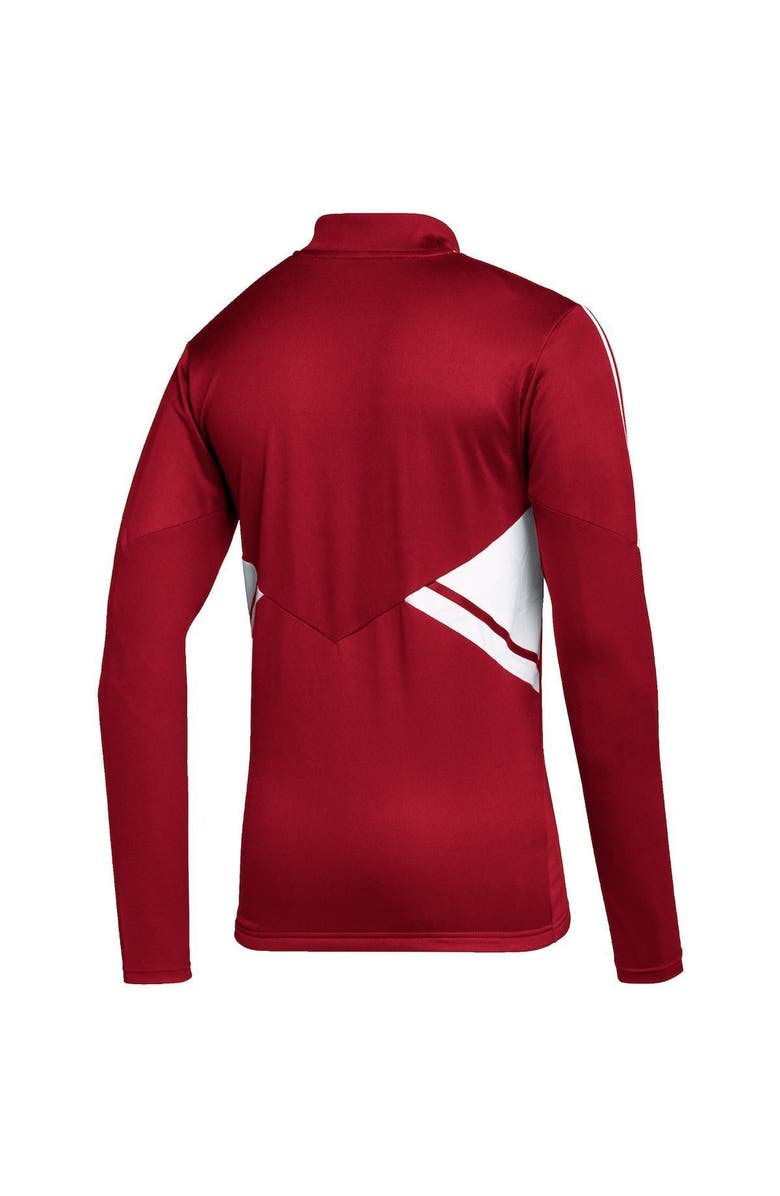 adidas Men's adidas Red New York Red Bulls Quarter-Zip AEROREADY Training Top, Alternate, color, 