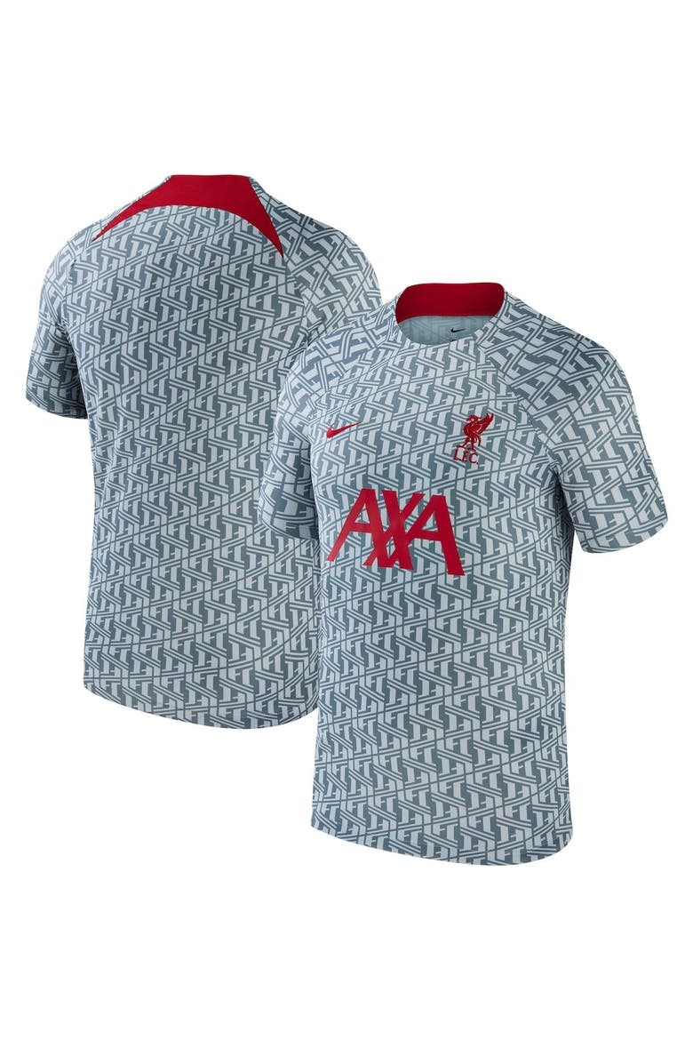 Men's Nike Gray Liverpool 2023/24 Pre-Match Performance Top, Main, color, Gray
