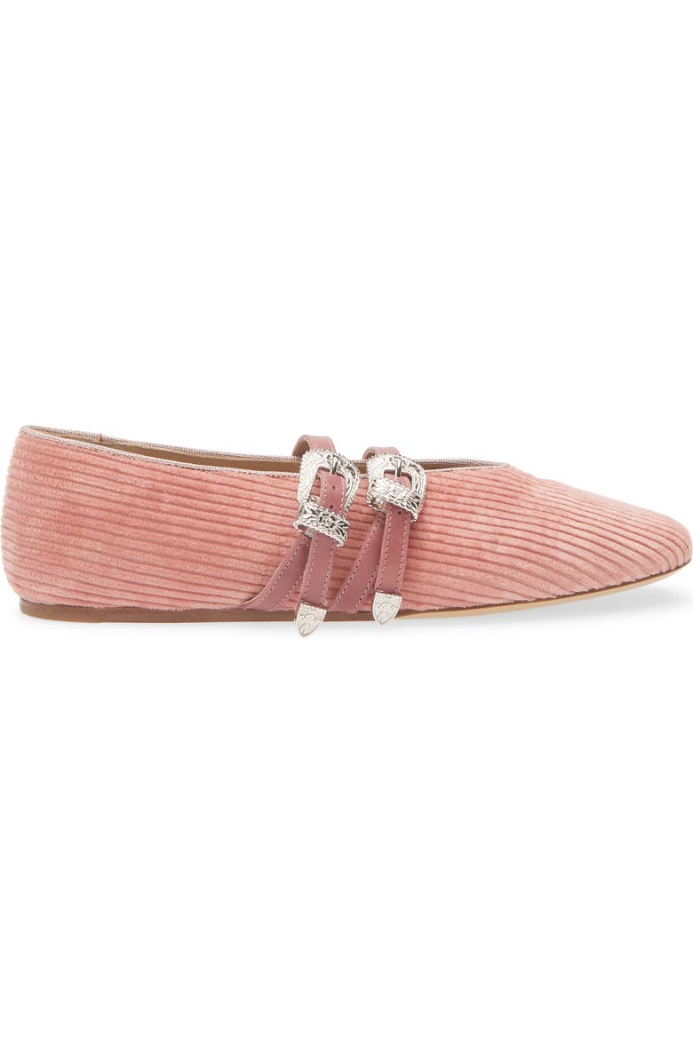 Le Monde Beryl Claudia Corduroy Mary Jane Flat, Alternate, color, Pink