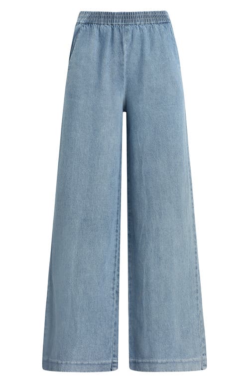 Favorite Daughter The Malibu Wide Leg Jeans In Blue