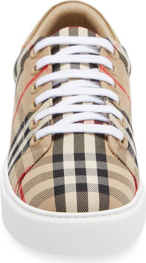 Burberry Albridge Vintage Check Low Top Sneaker (Women