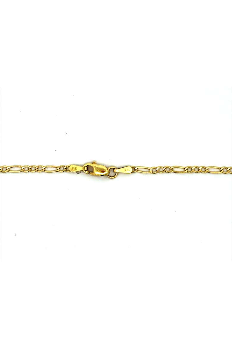 14K Figaro Link 2mm 16in Chain Necklace, Alternate, color, Yellow Gold
