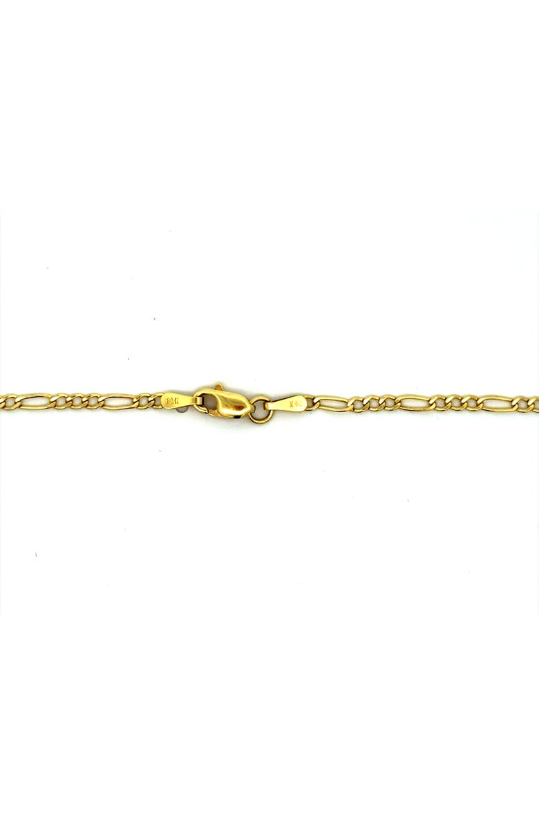 Ancona Jewelry 14K Figaro Link 2mm 16in Chain Necklace, Alternate, color, Yellow Gold